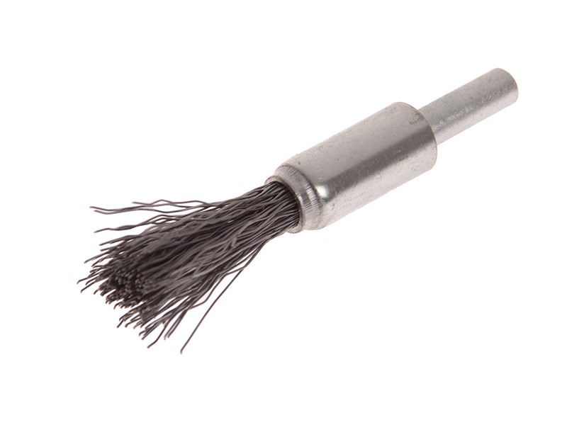 A brush with natural or synthetic bristles and an ergonomic handle, for applying coatings or cleaning surfaces.