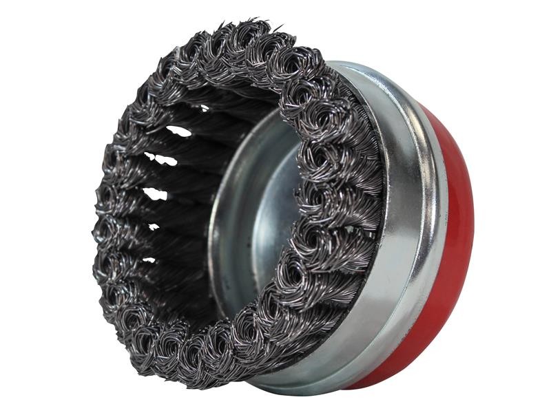 A brush with natural or synthetic bristles and an ergonomic handle, for applying coatings or cleaning surfaces.