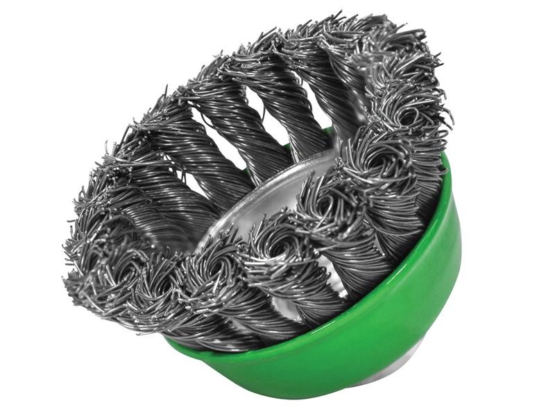 A brush with natural or synthetic bristles and an ergonomic handle, for applying coatings or cleaning surfaces.