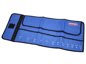 A hardened steel chisel with a bevelled cutting edge and a square-section body, for cutting stone, brick, or timber.