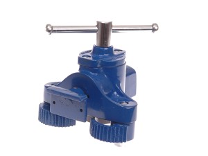 A Faithfull clamp with an adjustable jaw and a screw-tightening mechanism, for holding workpieces in position during cutting, drilling, or bonding.