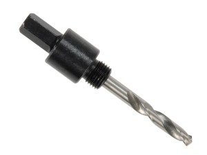 A bi-metal 30mm hole saw with hardened teeth and a centre drill-bit pilot, for cutting large-diameter holes in timber, metal, and plastic.