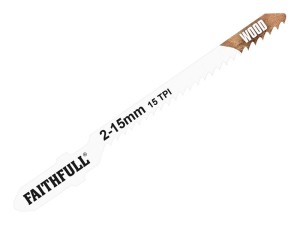 A Faithfull cordless jigsaw with orbital action and a variable-speed trigger, for cutting curves and internal shapes.