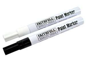 A tin of Faithfull protective metal paint in black for long-lasting rust protection on ferrous metal surfaces.,