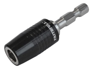 A steel screw with a threaded shaft and sharp point, for general-purpose fastening applications.