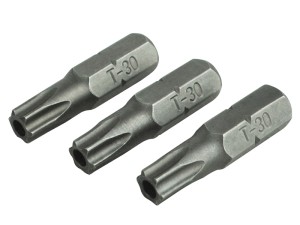 A Faithfull multi-tip screwdriver with a comfort-grip handle and a hardened steel tip, for general assembly and fastening work.