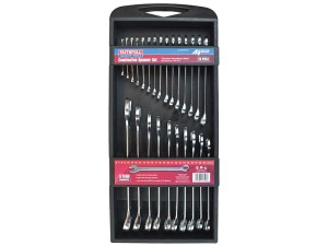 A Faithfull spanner or wrench in chrome vanadium steel, for tightening and loosening nuts and bolts.