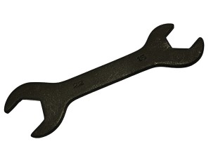 A Faithfull spanner or wrench in chrome vanadium steel, for tightening and loosening nuts and bolts.