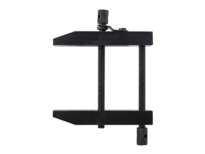 A Faithfull clamp with an adjustable jaw and a screw-tightening mechanism, for holding workpieces in position during cutting, drilling, or bonding.