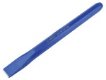 A hardened steel 25mm bolster chisel with a wide flat blade, used for cutting masonry, tiles, and breaking out concrete.
