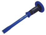 A hardened steel 20mm bolster chisel with a wide flat blade, used for cutting masonry, tiles, and breaking out concrete.