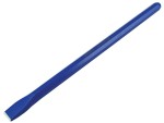 A hardened steel 25mm bolster chisel with a wide flat blade, used for cutting masonry, tiles, and breaking out concrete.