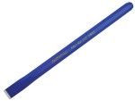 A hardened steel 13mm bolster chisel with a wide flat blade, used for cutting masonry, tiles, and breaking out concrete.