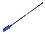 A Faithfull short-handled square-bladed spade with a steel blade and a wooden or fibreglass shaft, for general digging work.