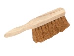 A brush with natural or synthetic bristles and an ergonomic handle, for applying coatings or cleaning surfaces.