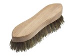 A brush with natural or synthetic bristles and an ergonomic handle, for applying coatings or cleaning surfaces.