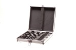 A set of 8 Faithfull screwdrivers with colour-coded handles covering a range of flathead and Phillips sizes.,