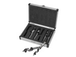 A set of 6 Faithfull screwdrivers with colour-coded handles covering a range of flathead and Phillips sizes.,
