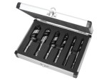 A set of 6 Faithfull screwdrivers with colour-coded handles covering a range of flathead and Phillips sizes.,