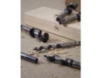 A set of 6 Faithfull screwdrivers with colour-coded handles covering a range of flathead and Phillips sizes.,