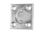 A galvanised wire nail with a flat head and a smooth shank, for general-purpose timber fastening.