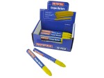 A marking tool with a hardened scribing tip or pencil lead, used for accurately marking cut lines on timber, metal, and masonry.