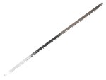 A saw with a hardened blade and a comfortable handle, for cutting timber, metal, or masonry.