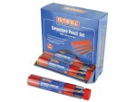 A marking tool with a hardened scribing tip or pencil lead, used for accurately marking cut lines on timber, metal, and masonry.