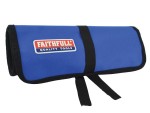 A hardened steel chisel with a bevelled cutting edge and a square-section body, for cutting stone, brick, or timber.