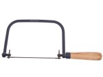 A saw with a hardened blade and a comfortable handle, for cutting timber, metal, or masonry.