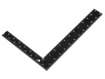 A precision steel try square with a hardened blade and a machined stock, used for checking and marking right angles in woodworking and metalwork.