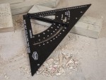 A precision steel try square with a hardened blade and a machined stock, used for checking and marking right angles in woodworking and metalwork.