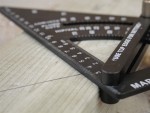 A precision steel try square with a hardened blade and a machined stock, used for checking and marking right angles in woodworking and metalwork.