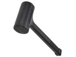 A dead-blow hammer with a shot-filled polymer head that minimises rebound, used for assembly work and striking without marking the surface.
