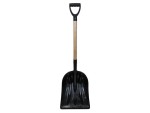 A Faithfull short-handled square-bladed spade with a steel blade and a wooden or fibreglass shaft, for general digging work.