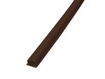 A  cartridge of Faithfull brown silicone sealant with a flexible cured finish, for sealing joints around kitchens, bathrooms, and windows.