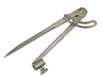 A precision steel try square with a hardened blade and a machined stock, used for checking and marking right angles in woodworking and metalwork.
