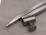 A precision steel try square with a hardened blade and a machined stock, used for checking and marking right angles in woodworking and metalwork.