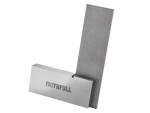 A precision steel try square with a hardened blade and a machined stock, used for checking and marking right angles in woodworking and metalwork.