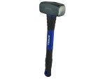 A small sledgehammer with a black and silver head, a blue and black rubber handle, and the brand name Faithfull printed on the handle.