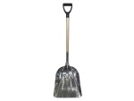 A Faithfull short-handled square-bladed spade with a steel blade and a wooden or fibreglass shaft, for general digging work.