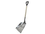 A Faithfull short-handled square-bladed spade with a steel blade and a wooden or fibreglass shaft, for general digging work.