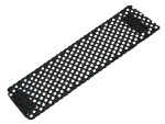 A Faithfull needle file with a hardened steel abrasive surface and a turned wooden or synthetic handle, for shaping and deburring metal.
