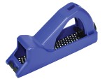 A Faithfull needle file with a hardened steel abrasive surface and a turned wooden or synthetic handle, for shaping and deburring metal.