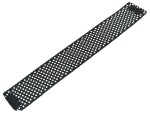 A Faithfull needle file with a hardened steel abrasive surface and a turned wooden or synthetic handle, for shaping and deburring metal.