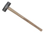A sledgehammer with a wooden handle and a heavy, rectangular metal head. The handle has the brand name FAITHFULL and GENUINE AMERICAN HICKORY printed on it.