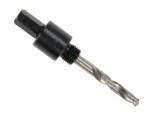 A bi-metal 30mm hole saw with hardened teeth and a centre drill-bit pilot, for cutting large-diameter holes in timber, metal, and plastic.