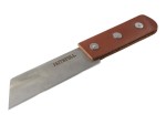 A cutting knife with a steel blade and an ergonomic handle, for general site and workshop use.