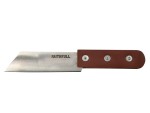 A cutting knife with a steel blade and an ergonomic handle, for general site and workshop use.