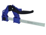 A Faithfull clamp with an adjustable jaw and a screw-tightening mechanism, for holding workpieces in position during cutting, drilling, or bonding.